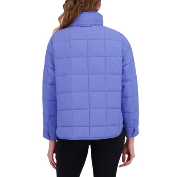 NWT Roxy Women's Quilted Jacket, Blue - Picture 6 of 11